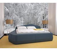 3D moderno mural decoración dormitorio invierno bosques nieve paisaje oficina estudio sala de estar fondo de pantalla-150cm×105cm