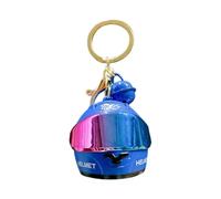 3D Motorcycle Helmet Keychain Metal Mini Light Up Keyring Bag Charm | 3D Mini Helmet Keyring for Fathers Husbands Boyfriends Motorcycle Riders Car Lovers Birthday Holiday Gift Present Idea Charm