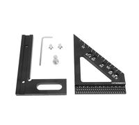 3D Multi Angle Measuring Ruler | 45 & 90 Degree Aluminum Alloy Woodworking Square Protractor | Miter Triangular Ruler for Drawing Lines/Carpentry/DIY Projects