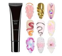 3D Nail Gel, Molding Gel 15ml, Modeling Glue, Strong Bonding Formula, Easy Sculpting for Manicure Decoration, Women Beginners Practice Home Travel Girls Date Bridal