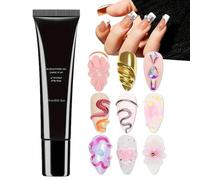 3D Nail Gel, Nail Molding Gel, 15ml Modeling Glue, Manicure Decoration Product, Bonding Strengthening Tool for Women Use, Beginners Practice, Home Application, Travel Kit, Girls Styling