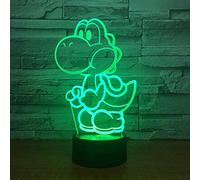 3D Night Light Yoshi Mario 3D Lámpara Led Juego De Dibujos Animados Figura Súper Acrílico Novedad Navidad Iluminación Regalo Touch Control Remoto Juguetes