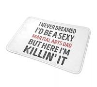 3D Nunca Soñé Que Sería Un Padre de Artes Marciales Felpudo Tapis Alfombra Alfombra para la Entrada de la Cocina Casas Bases para los pies en el balcón - 40x60cm