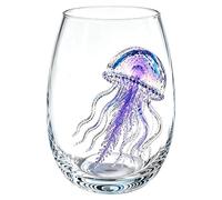 3D Octopuses Stemless Wine Glasses |Artisanal Blue Ringed Octopus Glassware