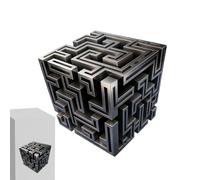 3D Optical Illusion Corner Wall Decal - Wall Art That Reshapes Reality, Large Removable Peel and Stick Decor for Living Room, Office, Dorm, and Gallery Spaces, Spatial Illusion & Perceptual Shift