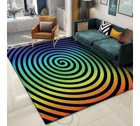 3D Optical Illusion Geometric Area Rug Luxury Non-Slip Carpet for Living Room Bedroom Modern Art Decor Kitchen Machine Washable Carpet Soft (30,160 * 240cm)