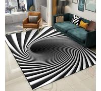 3D Optical Illusion Geometric Area Rug Luxury Non-Slip Carpet for Living Room Bedroom Modern Art Decor Kitchen Machine Washable Carpet Soft (16,100 * 200cm)
