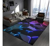 3D Optical Illusion Geometric Area Rug Luxury Non-Slip Carpet for Living Room Bedroom Modern Art Decor Kitchen Machine Washable Carpet Soft (11,160 * 200cm)