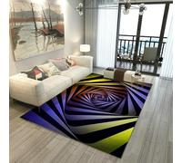 3D Optical Illusion Geometric Area Rug Luxury Non-Slip Carpet for Living Room Bedroom Modern Art Decor Kitchen Machine Washable Carpet Soft (29,100 * 300cm)