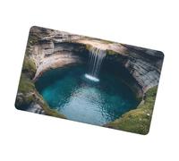 3D Optical Illusion Rug - Bottomless Pit Visual Trap, Deep Floor Graphic with Anti-Slip Backing, Realistic Depth Perception Design, Ideal for Home Entryways and Hallways