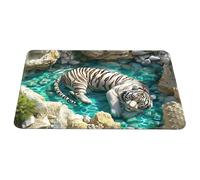 3D Optical Illusion Rug | Get Scared Doormat Non-slip Aesthetic,3D Decorative Rug,for Entrance Kitchen Bathroom Indoor Halloween Porch Decorations