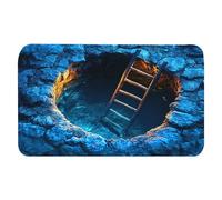 3d Optical Illusion Rug- Non Slip Carpet | 3d Hole Rug, Decorative Area Carpet, Portable Modern Floor Mat, Vibrant Floor Covering for Entrance Kitchen Bathroom Indoor Halloween Porch Decorations