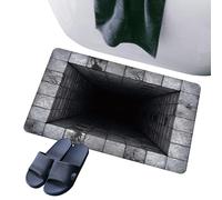 3D Optical Illusion Rug - Non-Slip Quick Dry | 31.5 X 19.7 Inch 3D Hole Carpet Mat, Non-slip, Quick-dry Design For Thanksgiving, New Year, Holiday Parties, Entryway, Living Room, Bedroom, And Hallways