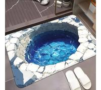 3D Optical Illusion Rug - Optical Illusion Rug Hole Dog Gets Scared of 3D Carpet Rugs That Looks Like a Hole as Test & Game with Your Cat or Dog (G,L)