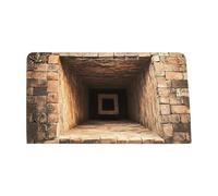 3D Optical Rug - Funny Non-Slip Floor Mat Living Room Bathroom Entrance | Soft Plush Polyester with Washable Design Anti-Skid Backing Decorative Carpet for Apartment Farmhouse Office Indoor Outdoor