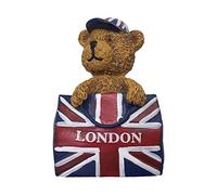 3D Oso Londres Inglaterra Reino Unido Refrigerador Imán de Nevera Recuerdos Turísticos Hecho A Mano de Resina Artesanía Pegatinas Magnéticas Inicio Cocina Decoración Regalo de Viaje