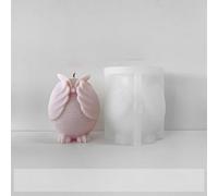 3D Owl Silicone Molds for Candles - Animal Candle Molds Kit, Reusable DIY Aromatherapy Wax, Soap Molds (Owl Design), Home Decor Gift, BPA Free,4ps,EYE-COVERING OWL