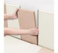 3D Panel Decorativo Pared Cabecero Autoadhesivo, Niños Panel de Pared Acolchado, Hogar Decoración de Fondo Insonorizar, Bolsa Suave Paneles para Guardería(Rosa,4pcs)