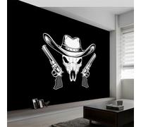 3D - Papel pintado, diseño de calavera de vaca, pintura de pared, diseño de foto no tejido, diseño de pared simple con logotipo de pared de pared para salón, pared de fondo, habitación de los niños