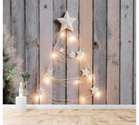 3D Papel Pintado Minimalista Creativo Pared Luces En Forma De Estrella | Tejido de Seda con Textura Alta Gama Ideal Para el Salón Dormitorio Estudio la Oficina Comedor y Pared Trasera TV-300cm×210cm