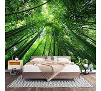 3D Papel Pintado Panorámico Bambú Fotomurales 200 x 140 cm Papel Tapiz Fotográfico Estilo Chino No Tejido Murales Modernos Decoración de Pared, Salón y Dormitorio m915