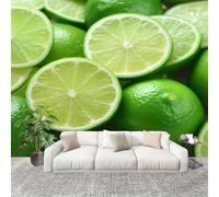3D Papel Pintado Panorámico Limon Fotomurales 300 x 210 cm Papel Tapiz Fotográfico Patrón de Frutas No Tejido Murales Modernos Decoración de Pared, Salón y Dormitorio m207