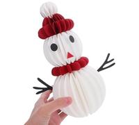 3D Paper Christmas Snowman Decor, Snowman Centerpiece Table Decorations, Handmade Ornament Winter Decor For Party Shelf Desk Mantel Fireplace Stocking Stuffer Home Families Kids Interior Designers