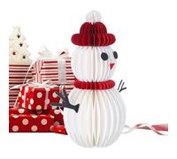 3D Paper Christmas Snowman Decor, Snowman Centerpiece Table Decorations, Handmade Ornament Winter Decor For Party Shelf Desk Mantel Fireplace Stocking Stuffer Home Families Kids Interior Designers