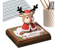 3D Papierskulptur Kalender 2026-9 x 8 x 7,5 cm Hirsch Design Tischkalender | Kreativer Papierkalender mit Notizblock | Weihnachts Dekoration & Terminplaner | Künstlerischer für Büro Zuhause Schule