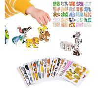 3D para niños, juguete DIY de papel de 25 piezas | Puzzle 3D de papel para construir | Para manualidades, regalos para cumpleaños, relleno navideño, familia, clase, escuela, viajes