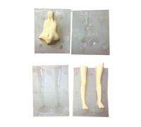 3D Pastelería Decoraciones para hornear Molde para hornear Molde de decoración del cuerpo humano 3D Personas en forma de hornear Pastel de fondant Moldes de bricolaje Juego de moldes para arcilla