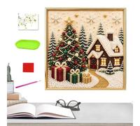 3D Pearl Art Kit - DIY Flocked Canvas | Christmas Wall Decor For Adults