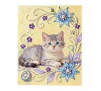 3d Pearl Craft Kit, Animal Wall Painting, Medium Size for Celebration, Glitter Art Decor Feature, Home Utility Category, Kit for Adults Women Men Beginners Living Room Bedroom Office Entryway