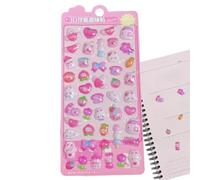 3D - Pegatinas para niños, diseño de dibujos animados , reutilizable, diseño de animales decorativos, pegatinas adhesivas para , clases diarias, álbumes de recortes, teléfono, portátil