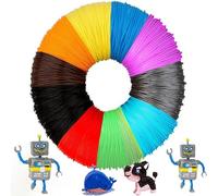 3D Pen Filamento PLA,3D Boligrafo PLA Filamento 1.75mm,Filamento de 3D Pluma PLA,Filamento de Pluma 3D,5 Metros Cada Color,Bueno para Niños y Niñas para Crear Su Imaginación
