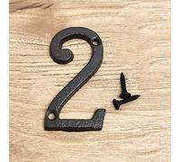 3D Placa de Casa Números 0-9 Letra A-Z Ferro Fundido Preto 8cm Metal Digital Porta Sinal Com Parafuso Alfabeto Exterior Anti-ferrugem Sinalização Hotel Apartamento Rua Caixa Correio (2)