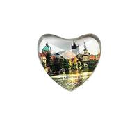 3D Praga Checo Frigorífico Imán de Nevera Cristal de Cristal Hecho A Mano Viaje Turístico Recuerdo Colección Regalo Pizarra Pegatina Magnética Decoración del Hogar