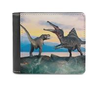 3D Prehistoric Dinosaur - Cartera plegable para hombre, diseño de dinosaurio prehistórico