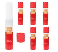 3D Print Glue, 3D Printer Glue Stick 6-Piece Set, Warping Reducing Stick Accessories, PVP Enhanced Adhesion for Print Bed, Ideal for Scanning and Modeling, Easy Application, 16x10x3cm