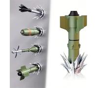 3D Printed Anti-Tank Weapon Model Refrigerator Magnet - Creative Military Armor-Piercing Projectile Decor for Room, Office, Locker & Desktop | Ideal for Military Enthusiasts (D-1PC)