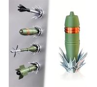 3D Printed Anti-Tank Weapon Model Refrigerator Magnet - Creative Military Armor-Piercing Projectile Decor for Room, Office, Locker & Desktop | Ideal for Military Enthusiasts (C-1PC)