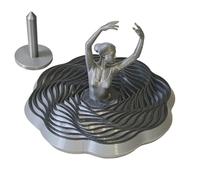 3D Printed Dancing Ballerina Fidget Toy - Spiral Rotating Tower | Honeycomb Design Sensory Toy For Stress Relief & Focus, Desk Ornament For Adults & Teens, Unique Art, 1