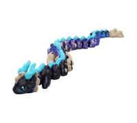 3D Printed Dragon, Articulated Dragon Figure, Creative Desk Toy, Collectible Home Office Decor, Movable Fantasy Model for Boys, Girls, and Adults, 29 x 4 cm
