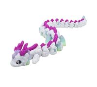 3D Printed Dragon, Articulated Dragon Figure, Creative Desk Toy, Collectible Home Office Decor, Movable Fantasy Model for Boys, Girls, and Adults, 29 x 4 cm