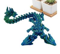 3D Printed Dragon | Double Head Crystal Dragon 3D Printed Fidget Toys