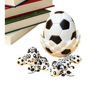 3D Printed Dragon Egg Toy - Articulated Fidget Display for Stress Relief Play | PLA Flexible Movable Fantasy Creature Sculpture, Hinged Segments Desktop Ornament, Gift Idea for Kids Teens Adults Room