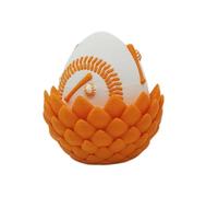 3D Printed Dragon - Flexible Toy for Family Fun | Articulated Winged Design with Egg, Creative Fidget Accessory for Children Teens Adults, Unique Decoration for Home Office School