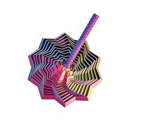 3D Printed Expanded Sensory Fidget Star, More Color, 2025New Star Shaped Fidget Toys for Office Desktop Decompression Toys Stress Relief Whirling Spiral (I,Tuba)