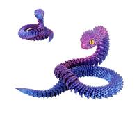 3D Printed Fidget Animals - 3D Printed Snake Toy, 2.5 Ft Realistic Collectible 3Dd Printeed Snakee, Flexible Articulated Snake, Articulated fidget toys for kids, Snakes for Desk Home Decor