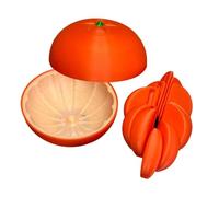 3D Printed Fidget Toy, Citrus Spiral Chain Ball, 2.76x2.76x2.36inch Expandable Stress Relief Puzzle Ball with Flexible Link Design, Durable PLA Desk Gadget, Interactive Sensory Toy for Daily Use